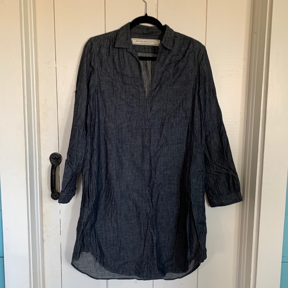 Grandma Mama Daughter by Kato Chambray Dress